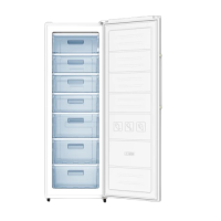 CONGELATEUR VERTICAL 247L EVOLU EVC-235 DEFROST 7TIRROIRS CLASS E BLANC