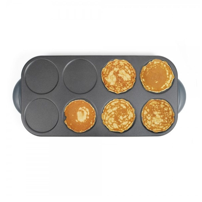 Crêpière Livoo - 8 mini et maxi crêpes 12cm - Gris