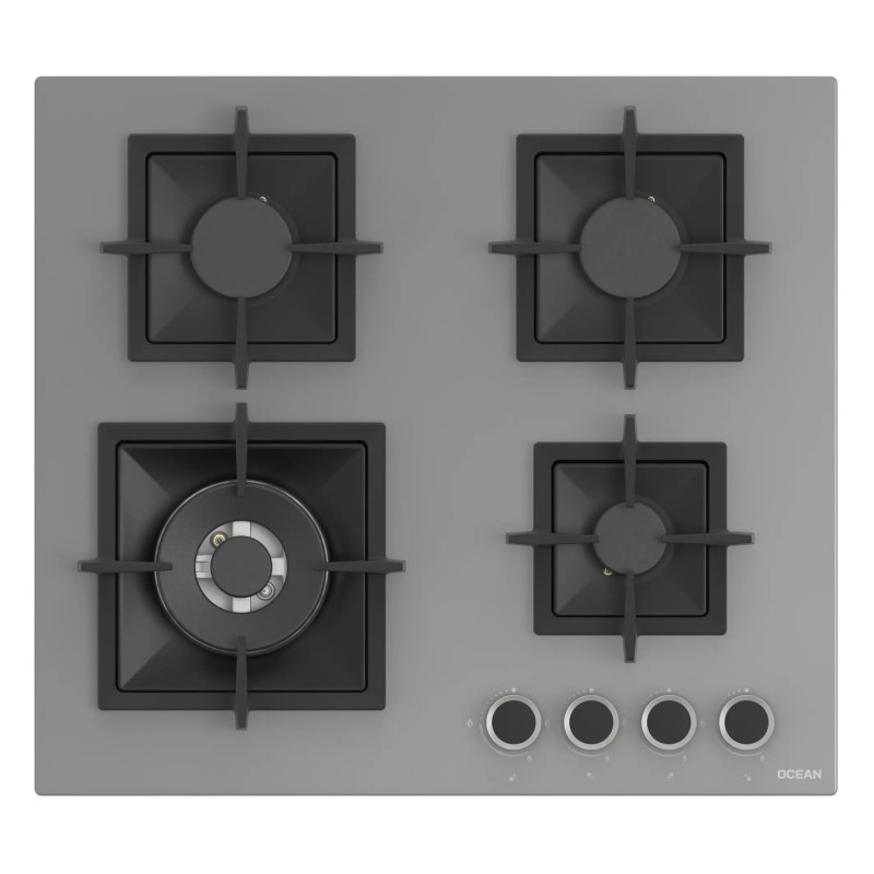 TABLE DE CUISSON ENCASTRABLE EN VERRE 4FG GRIS OCEAN OHGG3R6301GPROV