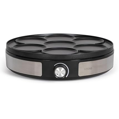 Livoo Crêpière Réversible - 1 Crêpe/7 Mini - 1500W