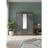 ARMOIRE 3P GRIS DORE 1200X500X2100 8938-3