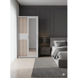 ARMOIRE FER Y003 2PORTES COULISSANTES