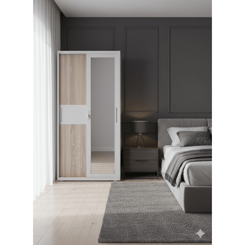 ARMOIRE FER Y003 2PORTES COULISSANTES