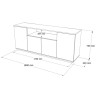 BUFFET FR15-AW BLANC CHENE