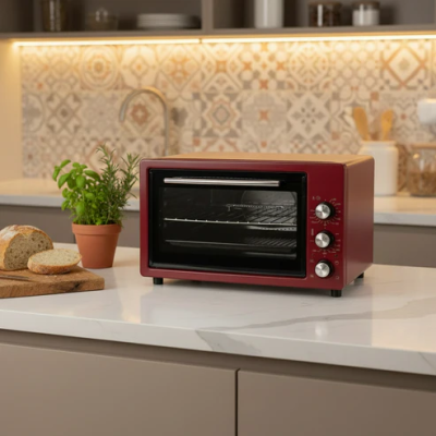 Cuisinam Four à poser 36L 2 Plateaux - Rouge