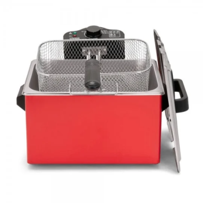 Livoo Friteuse 5L 2000W - Double Panier Rouge