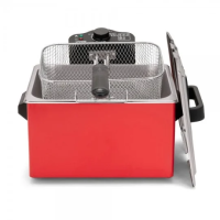 FRITEUSE 5L LIVOO DOC241 2000W 2PANIER/1G.PAN. ROUGE