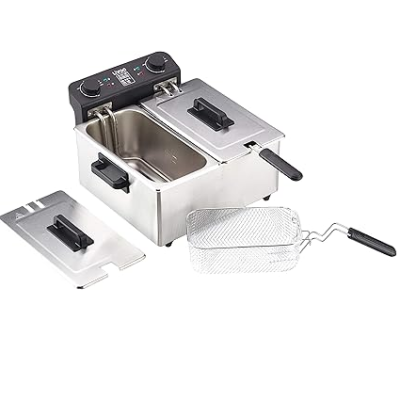 Friteuse double LIVOO 2X3L 3300W INOX