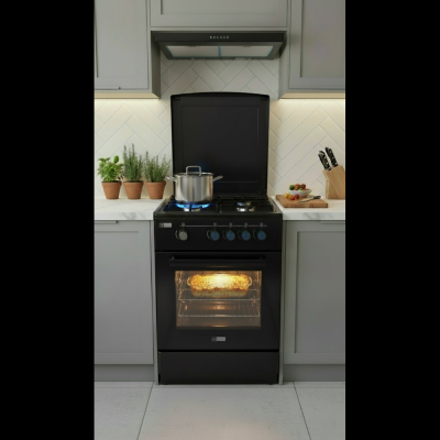 Gazinière Neolux 4FG - Four Gaz 50x50 Noir