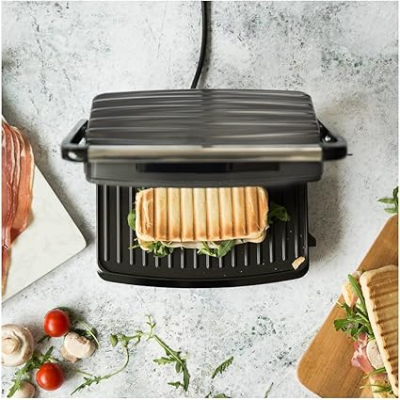 Poêle Grill Panini 750W - Gris/Noir Livoo