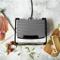 GRILL VIANDES/ PANINI 750W LIVOO DOC232G GRIS/NOIR
