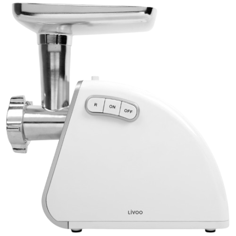 HACHOIR A VIANDE 400W LIVOO DOP224 CAPACITE DE 1,5KG 3 GRILLES DE H. + 1 DISQUE INOX BLANC