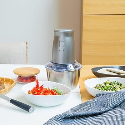 Hachoir Multifonction 2 en 1 - Acier Inoxydable Livoo