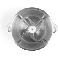 HACHOIR MULTIFONCTION 2L LIVOO DOP237 2 EN 1 BOL EN ACIER INOXYDABLE 500W 4 LAMES + MINI HACHOIR