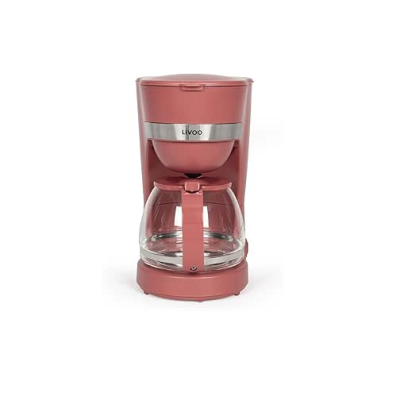 Cafetiere Electrique LIVOO 1.25L Rouge - 750W