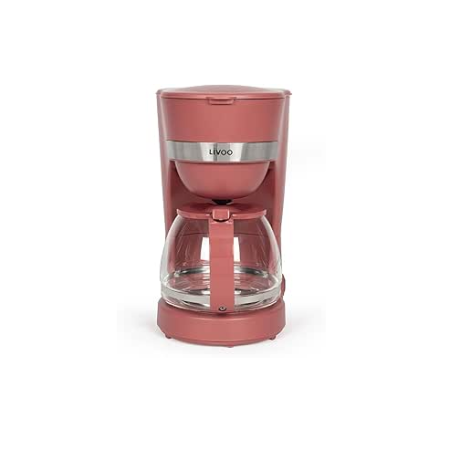 CAFETIERE ELECTRIQUE 1,25L LIVOO DOD200RC 750W ROUGE