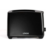 GRILL 750W LIVOO DOD162N GRILLE PAIN 2 FENTES EXTRA LARGE 4 FONCTIONS
