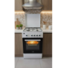 GAZINIERE 4 FEUX NEOLUX CGNLX5540BLANC FOUR A GAZ 50X50 AVEC COUVERCLE BLANC