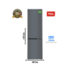 F345BFG - REFRIGERATEUR TCL COMBI 260L NET 3 CLAYETTES EN VE | Electro Meuble