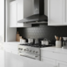 HOTTE ASPIRANTE 60CM CUISINAM CHWB-1000-600 PYRAMIDE NOIRE MAT