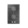 JY-G2005 - PLAQUE ENCASTRABLE NEOLUX 2 FEUX GAZ FONTE NOIR V | Electro Meuble