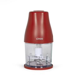 HACHOIR MULTIFONCTION 2L LIVOO DOP237 2 EN 1 BOL EN ACIER INOXYDABLE 500W 4 LAMES + MINI HACHOIR