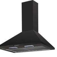 HOTTE ASPIRANTE 60CM CUISINAM CHWB-1000-600 PYRAMIDE NOIRE MAT