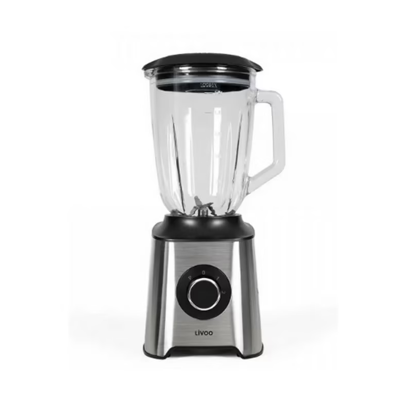 DOP249 - BLENDER LIVOO 1,5L EN VERRE 600W COULEUR INOX/ARGEN | Electro Meuble