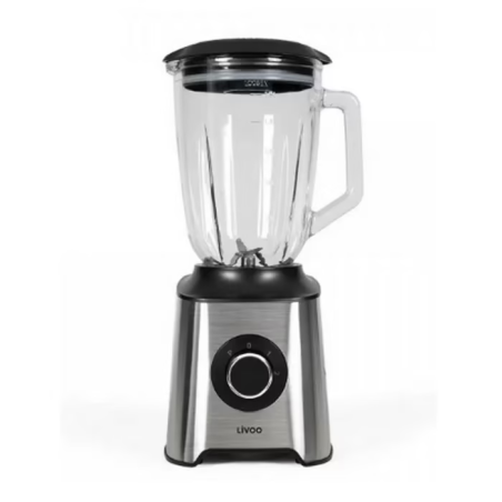 DOP249 - BLENDER LIVOO 1,5L EN VERRE 600W COULEUR INOX/ARGEN | Electro Meuble