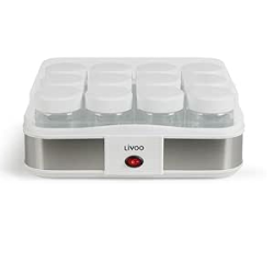 DOP156 - YAOURTIERE LIVOO AVEC 12 BOCAUX EN VERRE DE 210ML | Electro Meuble