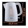 BOUILLOIRE ELECTRIQUE 1,7L LIVOO DOD184W 2200W BLANC