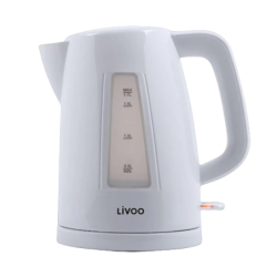 BOUILLOIRE ELECTRIQUE 1,7L LIVOO DOD184W 2200W BLANC