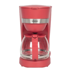 CAFETIERE ELECTRIQUE 1,25L LIVOO DOD200RC 750W ROUGE