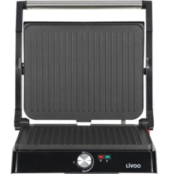 DOC223 - GRILL PANINI ET VIANDE LIVOO 2000W ACIER INOXYDABLE | Electro Meuble