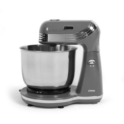 Robot Pâtissier 3L Gris - 250W LIVOO