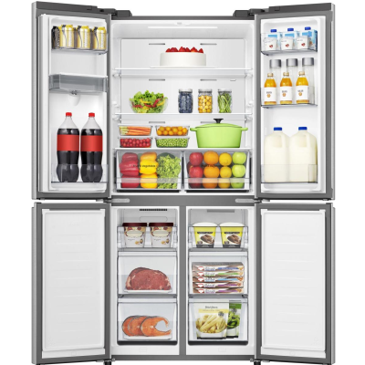 Multidoor 484L Distributeur d'eau Machine à glaçons Inox Hisense