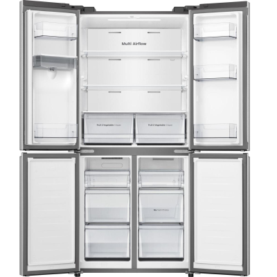 Multidoor 484L Distributeur d'eau Machine à glaçons Inox Hisense