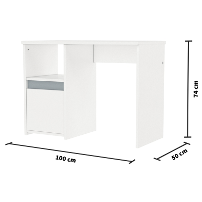 Bureau L.110-H.75 - 1 Niche 1 Porte PIROUETTE