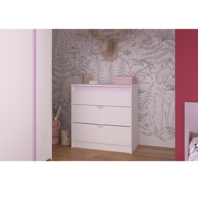 Commode 3 tiroirs L.83 x P.43 PIROUETTE