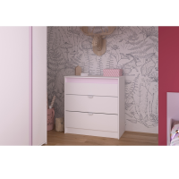 Commode 3 tiroirs L.83 x P.43 PIROUETTE
