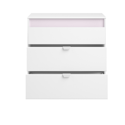 Commode 3 tiroirs L.83 x P.43 PIROUETTE