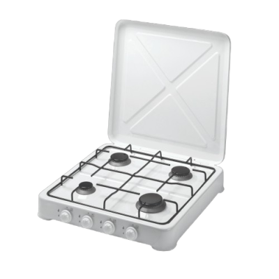 Réchaud à gaz 4 feux blanc