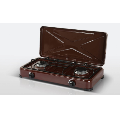 Réchaud Gaz 2 Feux - Marron Cuisinam