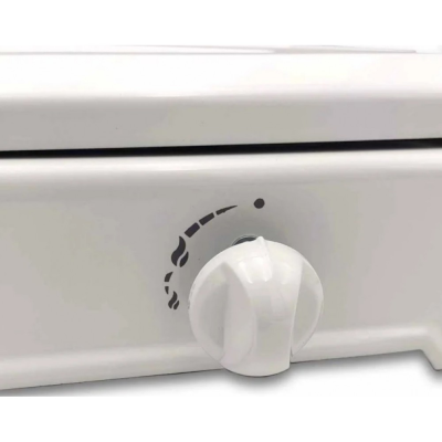 Réchaud Gaz 2 Feux - Couvercle Blanc Evolu