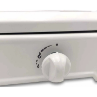 RECHAUD A GAZ 2 FEUX EVOLU JK-002SC-CE-BLANC AVEC COUVERCLE BLANC