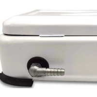 RECHAUD A GAZ 2 FEUX EVOLU JK-002SC-CE-BLANC AVEC COUVERCLE BLANC
