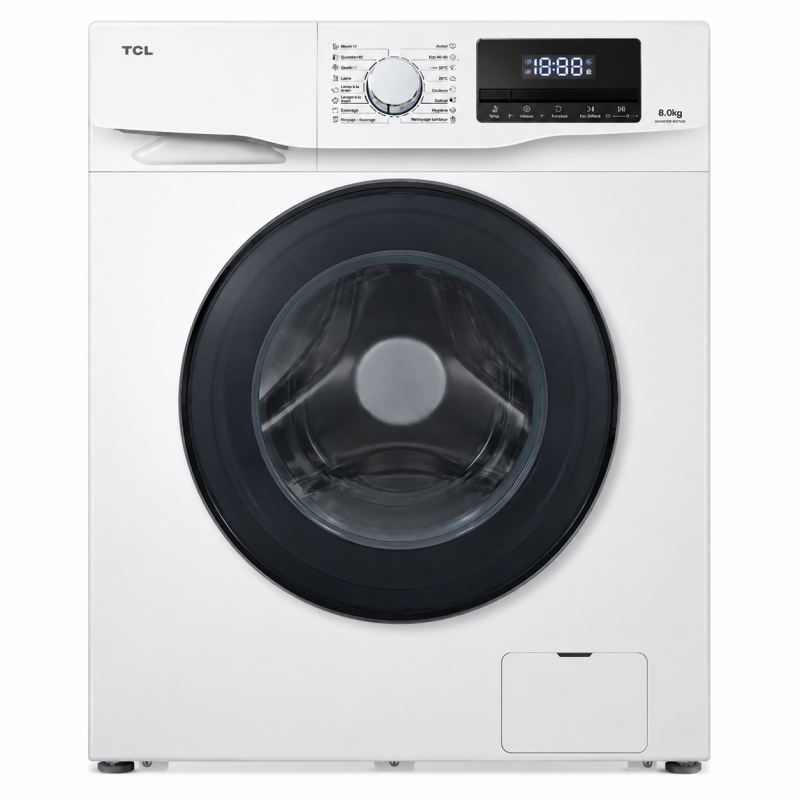P612FLW - LAVE LINGE TCL 12KG/1400TRS MN BLDC INVERTER MOTOR | Electro Meuble
