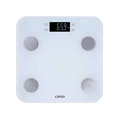 Pèse personne - Balance 180KG - ECRAN LCD- BLANC - LIVOO