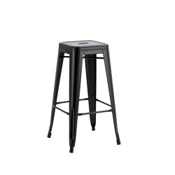 TABOURET METAL NOIR MC-08BLACK