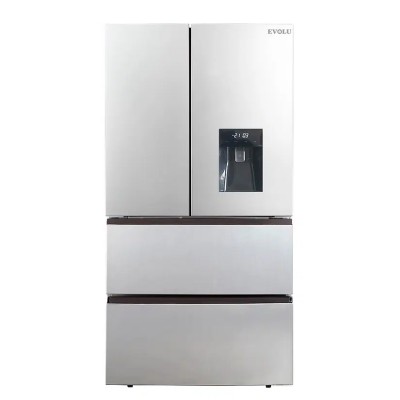 Réfrigérateur Américain - 506L - Réservoir d'eau - Gris